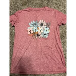 Unbranded Red Mama Short Sleeve Tee Women's Size Small